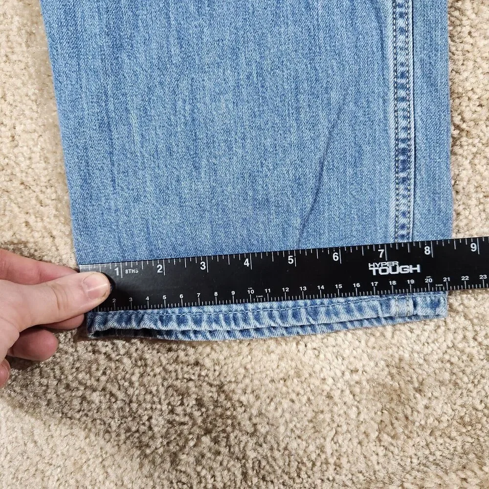 Hollister Ultra High Rise Dad Jeans Womens 5R 27x31 Blue Light Wash Denim Raw